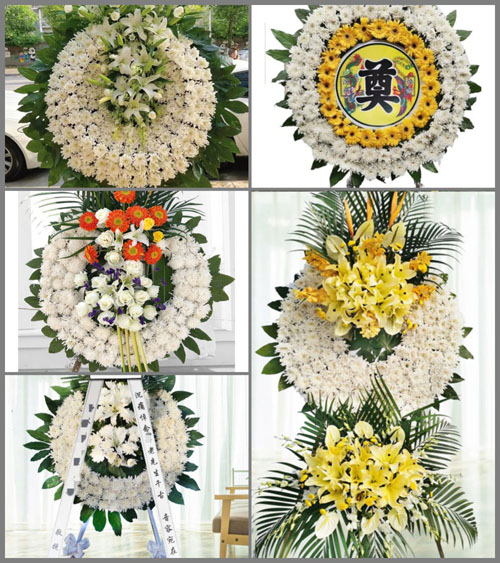 江西吉安吉安县桐坪镇下田村花圈速递